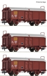 Roco 6600173 - H0 - 3-tlg. Set Schiebedachwagen, SNCF, Ep. IV